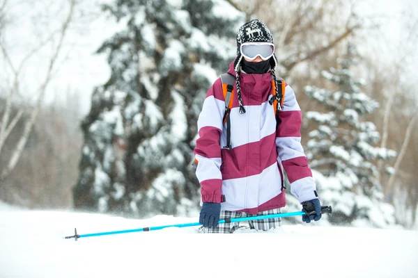 Avventuriero invernale — Foto Stock