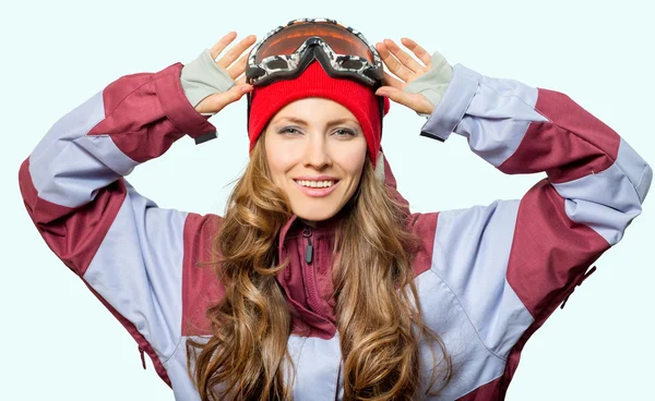 Mujer deporte de invierno — Foto de Stock