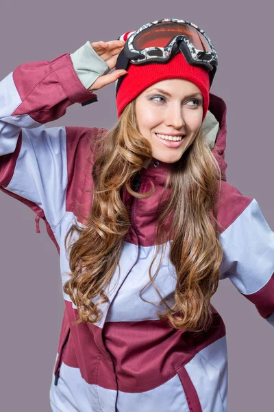 Kış spor kadın — Stok fotoğraf