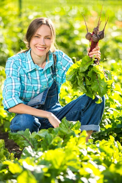 Happy gardener — Stock Photo, Image