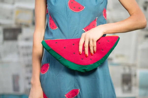 Watermeloen handtas — Stockfoto