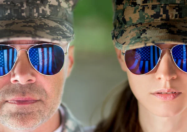 Amerikanska soldater — Stockfoto