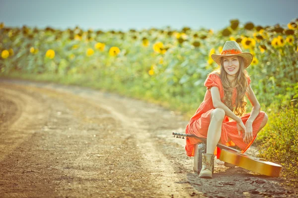 Beautiful traveler — Stock Photo, Image