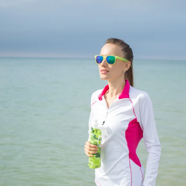 Summer running woman — Stock Photo, Image