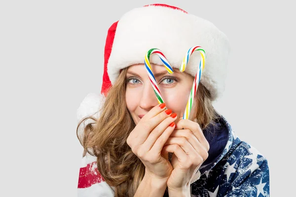 Natal mulher bonita — Fotografia de Stock