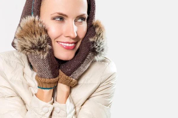 Autumn or winter woman portrait — Stock Photo, Image