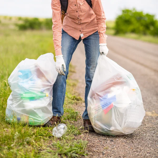 çöp toplama kadın