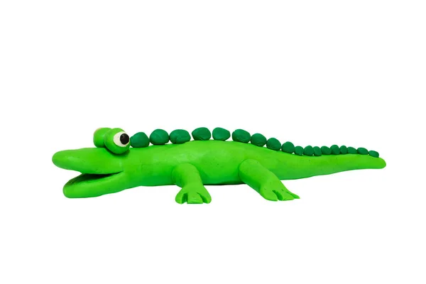 Standbeelden Als Schattige Dieren Voor Kinderen Vormen Uit Plasticine Stripfiguren — Stockfoto