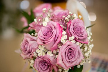 Bu özel gün için güzel bir buket renkli gelin çiçeği, Büyük Kanarya, İspanya