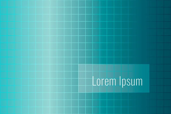 Abstract background, with cells squares, blue-cyan gradient, place for an inscription. Banner, background, backdrop, web design. - Stok Vektor