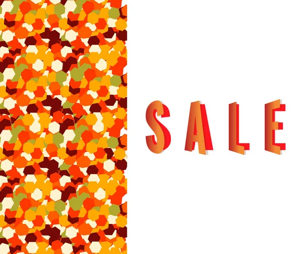 Autumn sale banner for design. — Stock Vector