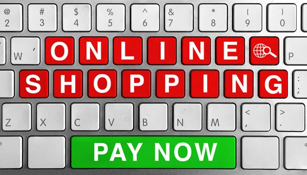 Keyboard Online Shopping Theme — Foto de Stock