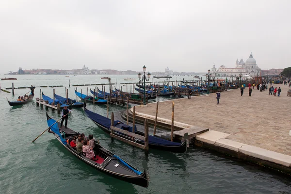 Venice Italië Maart 2016 Gondelier Gondel Venetië Canal Grande Gondel — Stockfoto