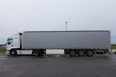 Big truck on parking lot