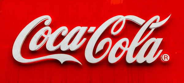 Bucharest Romania May 2016 Coca Cola Sign Coca Cola Carbonated — Stockfoto