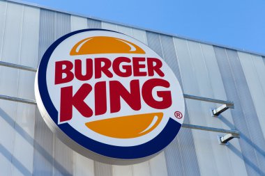 Amsterdam, The Netherlands - August 28, 2016: Burger King restuarant sign, Burger King is an American global chain of hamburger fast food restaurants headquartered in Florida, United States.