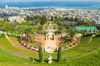 haifa İsrail bahai bahçelerin güzel bir resim.