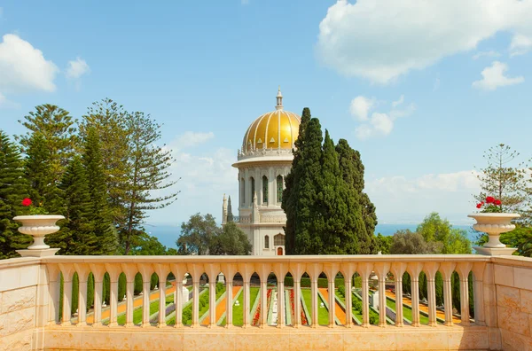 Ein schönes bild der bahai-gärten in haifa israel. — Stockfoto