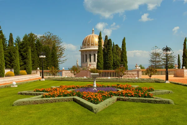 Egy szép képet a bahai kertek, haifa Izrael. — Stock Fotó