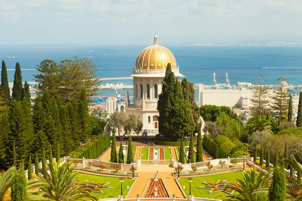 Ein schönes bild der bahai-gärten in haifa israel. — Stockfoto