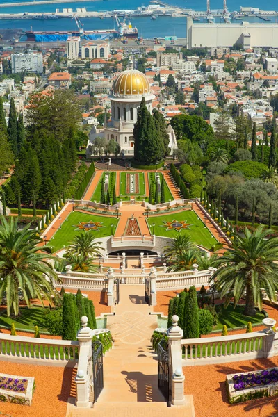 A beautiful picture of the Bahai Gardens in Haifa Israel. — Stock Photo, Image