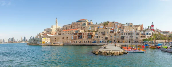 Blick auf Jaffa mit tel aviv im Hintergrund — Stockfoto