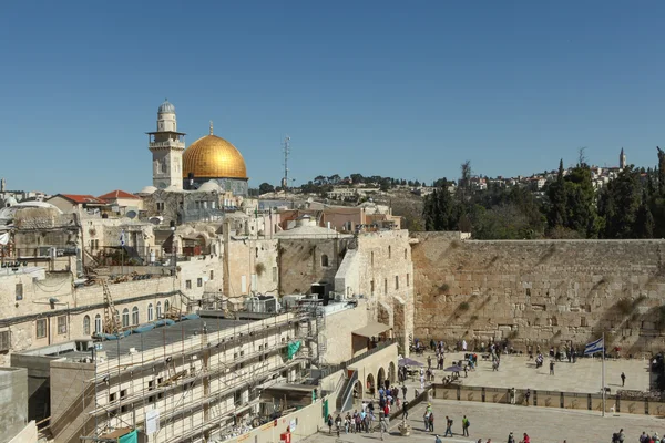 Vista do Muro das Lamentações Jerusalém — Fotografia de Stock