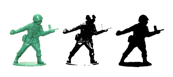 Jouet en plastique Soldier vecteur — Image vectorielle