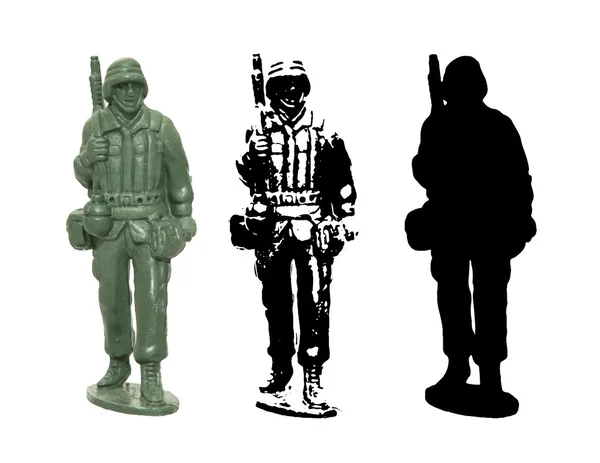 Jouet en plastique Soldier vecteur — Image vectorielle