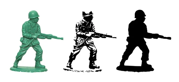 Jouet en plastique Soldier vecteur — Image vectorielle