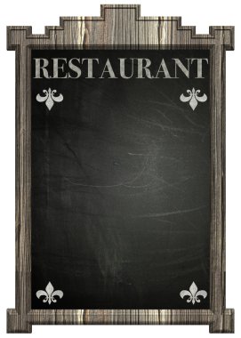 Blackboard ile ahşap çerçeve