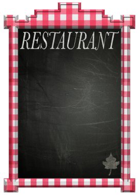 Blackboard ile ahşap çerçeve