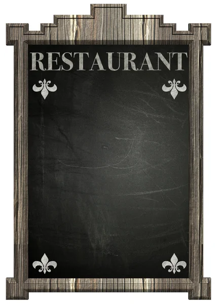 Blackboard ile ahşap çerçeve