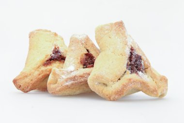 Geleneksel Yahudi tatil gıda Purim Hamantaschen
