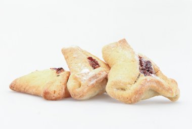 Geleneksel Yahudi tatil gıda Purim Hamantaschen