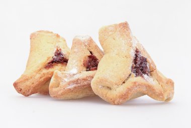 Geleneksel Yahudi tatil gıda Purim Hamantaschen
