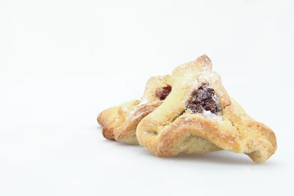 Cibo tradizionale ebraico Purim Hamantaschen — Foto Stock