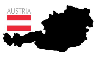 Avusturya harita ve dağılımı şekil