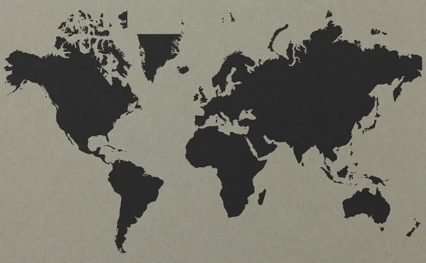 Mapa světa s pozadím starého papíru — Stock fotografie