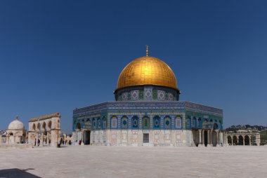Temple Mount Kudüs'ün eski şehri kayada Dom