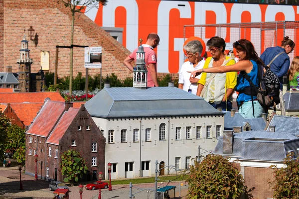 Famous miniature park and tourist attraction of Madurodam, located in The Hague — Stock Photo, Image