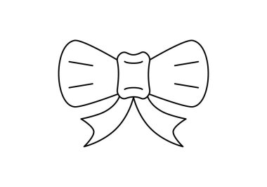 Hafif bir arkaplanda çizgilerle çizilmiş neşeli bir yay vektör çizimi.