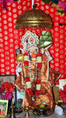 Balaji Maharaj 'ın Hindistan' daki idolünün güzel manzarası.