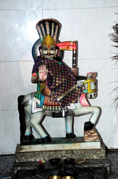 Прекрасний Вид Ідола Народного Бога Раджастхану Гога Джі Махарадж — стокове фото