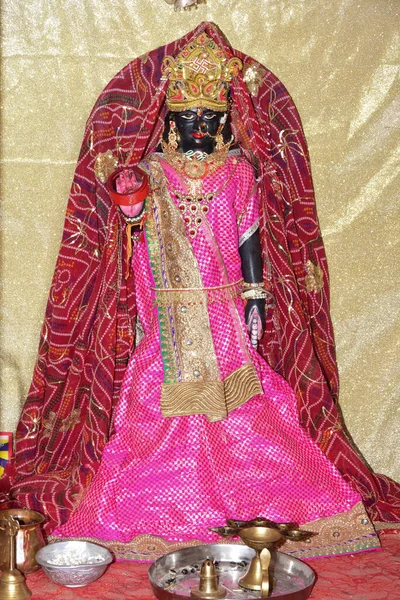 Чудовий Вид Ідол Матері Дурґи Індії — стокове фото