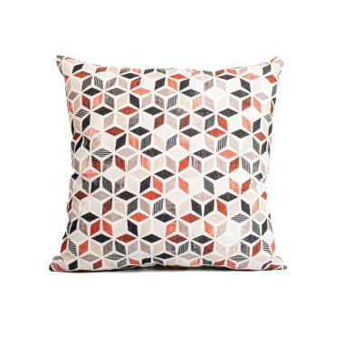 Beyaz arka plan için küçük renkli yastık