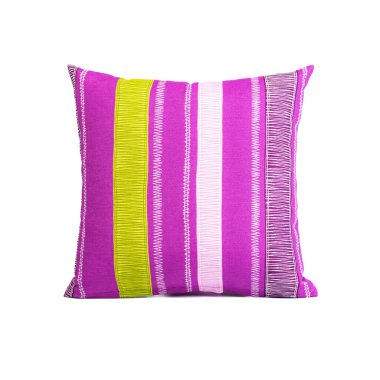 Beyaz arka plan için küçük renkli yastık