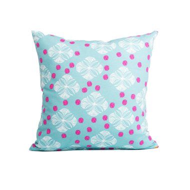 Beyaz arka plan için küçük renkli yastık