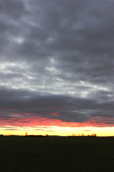 Brand zonsondergang — Stockfoto