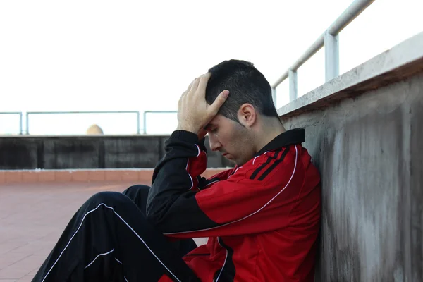 Downcast young guy — Stock Photo, Image